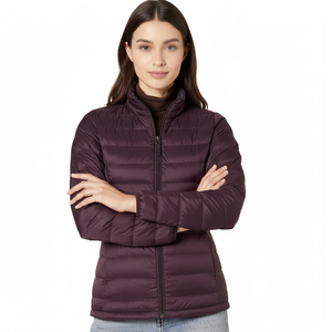 เสื้อแจ็คเก็ตบับเบิ้ลสำหรับผู้หญิง ผ้าแคนวาส มีฮู้ด แห้งเร็ว ระบายอากาศได้ดี บุผ้าฝ้าย ตกแต่งด้วยผ้าทอ เหมาะสำหรับกิจกรรมกลางแจ้ง สำหรับคนไซส์พลัส - Product Image 4