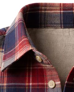 Customized <b>Red</b> Navy Blue Plaid Casual Shirt For Men Slim Fit Long Sleeve Button Down Cotton Stylish Premium Quality Fashion Wear - Product Image 5