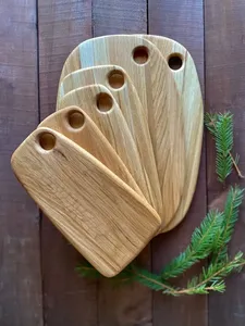 Planche à découper en bois écologique AXIOM, grande taille, pour travaux de découpe intensifs, taille personnalisable, épaisseur 1,5 cm, fabriquée à la main - Product Image 6