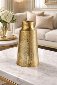 Florero Moderno de Aluminio Estilo Europeo, 13.5cm de Diámetro x 28cm de Altura, Florero de Mesa para Hogar u Oficina - Product Image 5