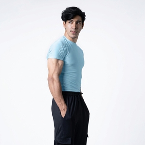 Rashguard Men logo Sublimation <b>Printed</b> Spandex Rash Guard Gym <b>Surfing</b> Diving Rashguard With Uv protection - Product Image 3