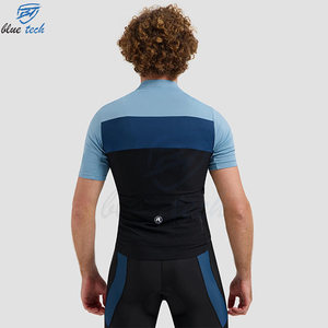 Maillot de cyclisme pour hommes, respirant, séchage rapide, écologique, antibactérien, en polyester, vêtements de vélo de route, design personnalisé, transfert thermique - Product Image 4