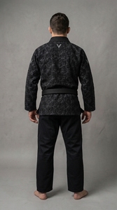 Ensemble de kimono de BJJ noir pour homme, 460 GSM, tissage perlé, 100% coton, respirant, léger, veste, pantalon Rip Stop, compétition, entraînement - Product Image 2