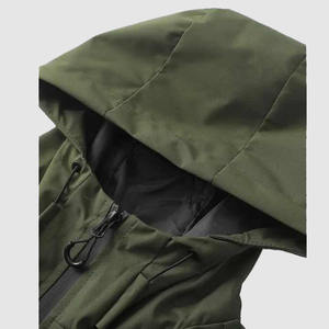 <b>Men</b> Hooded Soft Windbreaker <b>Jacket</b> Lightweight Waterproof Casual Zip Front Outdoor Breathable Comfortable Winter Everyday - Product Image 3