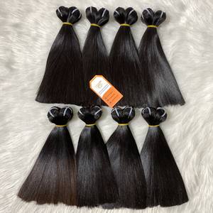 Extensions de cheveux à trame droite en os personnalisables vente en gros prix d'usine vietnamien pas d'expédition mondiale synthétique - Product Image 6