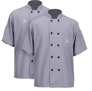 Uniforme de Cocina para Bar con Acabado de Secado Rápido y Mangas Cortas Cómodas, Fabricante Mayorista 2026 - Product Image 1