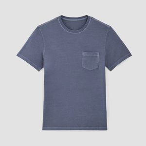 Camiseta de Hombre con Logotipo Frontal, 100% Algodón, Transpirable, de Secado Rápido, Cuello Redondo, Manga Corta, Corte Regular, Estilo Urbano, Lisa, 250 g/m² - Product Image 2