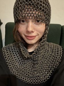 Armadura de malla metálica auténtica de fabricante confiable, conjunto completo superior para mujeres, para disfraz medieval y uso. - Product Image 4