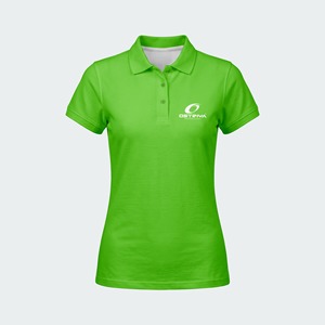 Custom Logo Women's Plain Green Cotton <b>Polo</b> <b>Shirt</b> Short Sleeve Casual Slim Fit <b>Ladies</b> Sports T-<b>Shirt</b> - Product Image 1