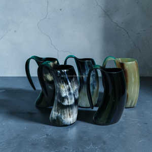 Mug à boisson en corne de bœuf artisanal de qualité supérieure, luxueux, pour collectionneurs et décoration, à bas prix - Product Image 6