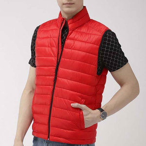 Gilet matelassé unisexe en toile contrastante, dernier design, style unique, imperméable, en polyester, pour l'hiver - Product Image 3