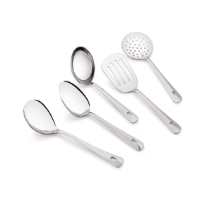Cuchara de cocina de acero inoxidable profesional resistente al calor para restaurante, hotel, a bajo precio - Product Image 1