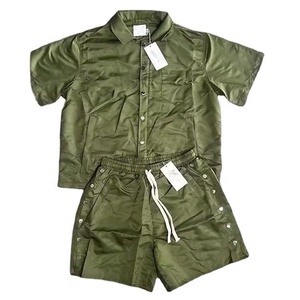 Wholesale Custom <b>Mens</b> Color Block Windbreaker Polyester Nylon Tracksuit <b>Mens</b> <b>Track</b> Zip up <b>Jacket</b> and Shorts Set - Product Image 2