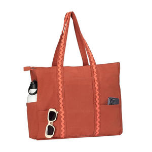 Sac fourre-tout en cuir pour femme, très tendance, en cuir véritable, sac à main de luxe avec fermeture éclair, léger et élégant pour l'extérieur - Product Image 1