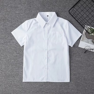 Camisa de Uniforme Escolar al por Mayor, Personalizada, de Poliéster/Algodón, con Logotipo Bordado e Impreso, Unisex, Blanca para Niños - Product Image 6