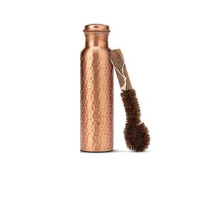 ขวดน้ำทองแดงตีลาย 34 ออนซ์ / 1 ลิตร เคลือบกันรั่ว ไร้รอยต่อ ทำด้วยมือ เป็นมิตรกับสิ่งแวดล้อม เหมาะสำหรับโยคะ - Product Image 1