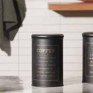 New Arrival Minimalist Metal Coffee <b>Storage</b> <b>Container</b> With Lid Round Design For Kitchen Pantry Organization 1-3L Capacity - Product Image 5