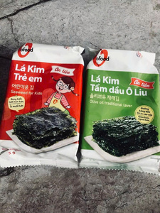 โอฟู้ด สาหร่ายเกาหลีสำหรับเด็ก 5 กรัม x 3 ซอง สาหร่ายอบปรุงรส โซเดียมต่ำ ขายส่งจำนวนมาก - Product Image 2