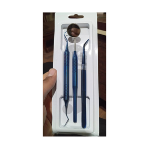 Kit d'examen dentaire en acier inoxydable pour usage professionnel : miroir de blanchiment dentaire, détartreur, pinces, instruments chirurgicaux de base - Product Image 3