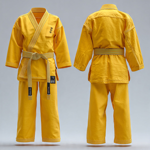 Tenue d'entraînement de karaté en tissu, combinaison de judo pour hommes et femmes, vente en gros, vêtements d'arts martiaux pas chers, uniformes de karaté unisexes - Product Image 1
