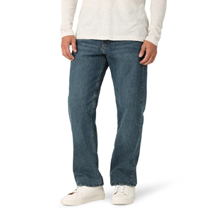 Pantalones Vaqueros Casuales de Algodón Tejido Personalizados, Lavado Medio, Transpirables, Moda Otoñal, Corte Recto y Ajustado para Hombre - Product Image 2