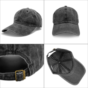 Unisex 6-Panel Baseball <b>Cap</b> Solid Color Adjustable Cotton Hat Casual Style for Adults Four Seasons Wear - Product Image 6