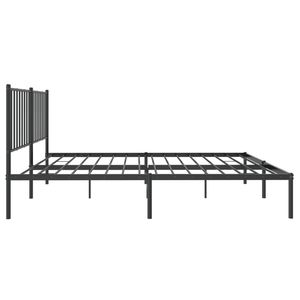 โครงเตียงเหล็กเคลือบผงสีดำ ขนาด 53.1x74.8 นิ้ว เตียงโลหะ - Product Image 6