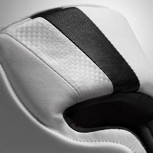 Casque de boxe en cuir rouge sang, durable, absorbant les chocs, protection pour la boxe, le MMA et le kickboxing - Product Image 2