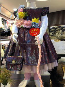 ชุดเดรสปาร์ตี้สำหรับเด็กผู้หญิงผ้าขนแกะใหม่พร้อมกระเป๋าชุดแฟนซีสำหรับฤดูใบไม้ผลิ - Product Image 2