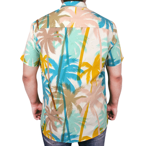 Chemise de plage pour homme, style hawaïen, imprimé décontracté, manches courtes, boutonnée, en tissu de qualité supérieure, idéale pour les vacances d'été. - Product Image 3