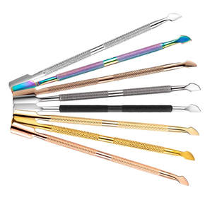 Pousse-cuticules professionnel ultra-affûté en acier inoxydable, double usage, réutilisable pour salon de manucure et usage domestique - Product Image 6