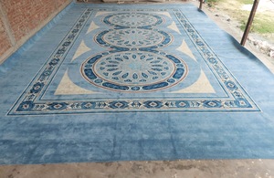 Alfombra Elegante Hecha a Mano, Alfombra de Lana Roja Suave y Duradera, Perfecta para Sala de Estar, Dormitorio, Decoración del Hogar - Product Image 2