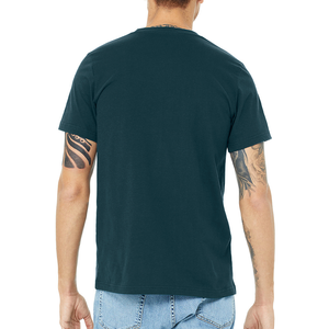 Adult Men's 100% Cotton O-Neck <b>Short</b> <b>Sleeve</b> Casual T-Shirt with Customized Printing Breathable & Quick Dry Solid Pattern - Product Image 4