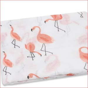 Couvertures en mousseline imprimées |   Écharpe de portage légère pour nouveau-nés |   Couverture pour bébé douce et respirante |   Literie pour bébé - Product Image 3