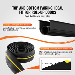10 FT universale impermeabile in PVC porta del Garage soglia e fondo guarnizioni Kit porte Garage categoria di prodotto - Product Image 3