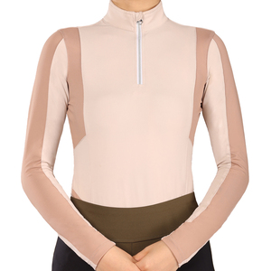 Haut de base élégant pour femme, à manches longues, léger et confortable, pour l'équitation et les activités décontractées - Product Image 1