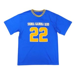 Camiseta de Fútbol Holgada para Mujer, con Estampado Gráfico Personalizado, Cuello Redondo, Manga Corta, Estilo Casual, Deportivo y Universitario - Product Image 1