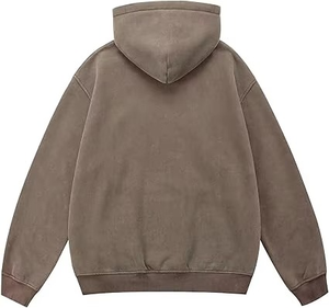 Vente en gros de molleton épais OEM avec doublure en coton et sweat à capuche en molleton pour les marques de streetwear américaines, faible MOQ - Product Image 2