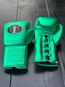 Guantes de Boxeo de Piel de Vacuno Genuina de Alta Calidad, Personalizables, Antideslizantes, Elásticos, con Cordones, para Entrenamiento de Sanda y Artes Marciales - Product Image 4
