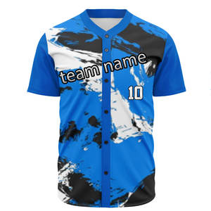 Camiseta de Béisbol Deportiva Transpirable Hecha a Medida, Precio de Fábrica al por Mayor, Unisex para Adultos, Servicio OEM, Antibacteriana, de Secado Rápido - Product Image 3