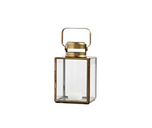 Vente en gros de lanternes portables écologiques de qualité supérieure en métal et verre avec finition dorée pour l'extérieur - Product Image 1