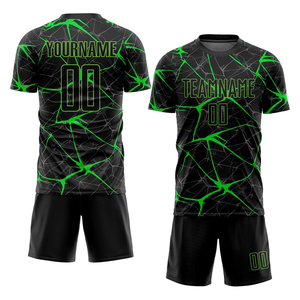 บริการรับผลิตชุดฟุตบอลชายแบบ OEM ตามสั่ง MOQ ต่ำ ดีไซน์ล่าสุด / ชุดฟุตบอลชายคุณภาพสูงพร้อมปักชื่อทีมตามสั่ง - Product Image 3