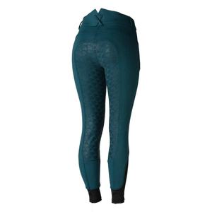 Pantalones de equitación de nailon duradero para mujer con parche en la rodilla, pantalones de equitación con cremallera para entrenamiento. - Product Image 2