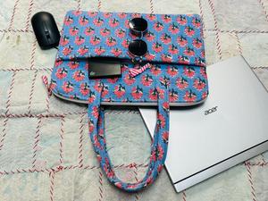 กระเป๋าใส่แล็ปท็อปคุณภาพสูง กระเป๋าเอกสารธุรกิจ ลายพิมพ์บล็อก ผ้าฝ้ายเย็บติดกัน กระเป๋าใส่แล็ปท็อปแบบนุ่ม สำหรับใช้ในชีวิตประจำวัน สำนักงาน เดินทาง ใส่คอมพิวเตอร์ - Product Image 6