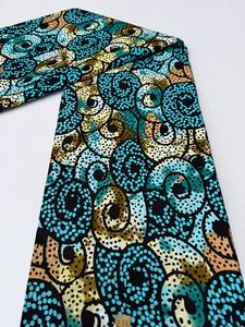 Tissu africain éthiopien imprimé à la cire, coton de haute qualité brodé pour vêtements traditionnels - Product Image 3