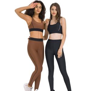 Ensemble de yoga au design tendance, vêtements de sport de haute qualité, ensembles de sport 100% polyester, vêtements de fitness pour femmes, vêtements de gym, ensembles de yoga 2 pièces 2027 - Product Image 3