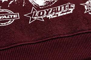 Hot Selling Burgundy Fleece Hoodie <b>Skull</b> Graphic Print Loose Punk Streetwear Pullover Pocket 350g Fabric Fashionable Apparel - Product Image 5
