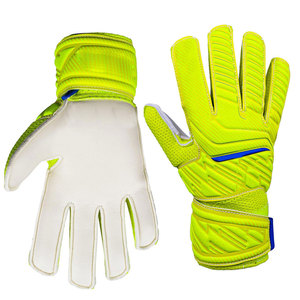 Professional Football Goalkeeper <b>Gloves</b> Full Finger PU <b>Latex</b> Breathable Non-Slip Adjustable Wrist Strap Unisex - Product Image 4