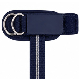 Sangles de levage à double anneau métallique avec fermeture Velcro, logo personnalisé, support de poignet léger, sangles résistantes à l'usure - Product Image 3