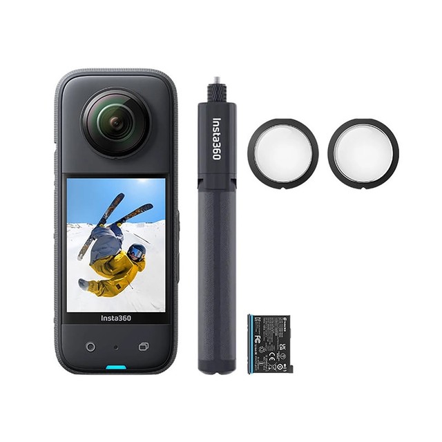 Insta-360 X3 Waterproof Action Sports Camera 1 2 Inch Sensor 720000 Pixels 2.29 Inch Touch Screen Vibration Response AI Editing